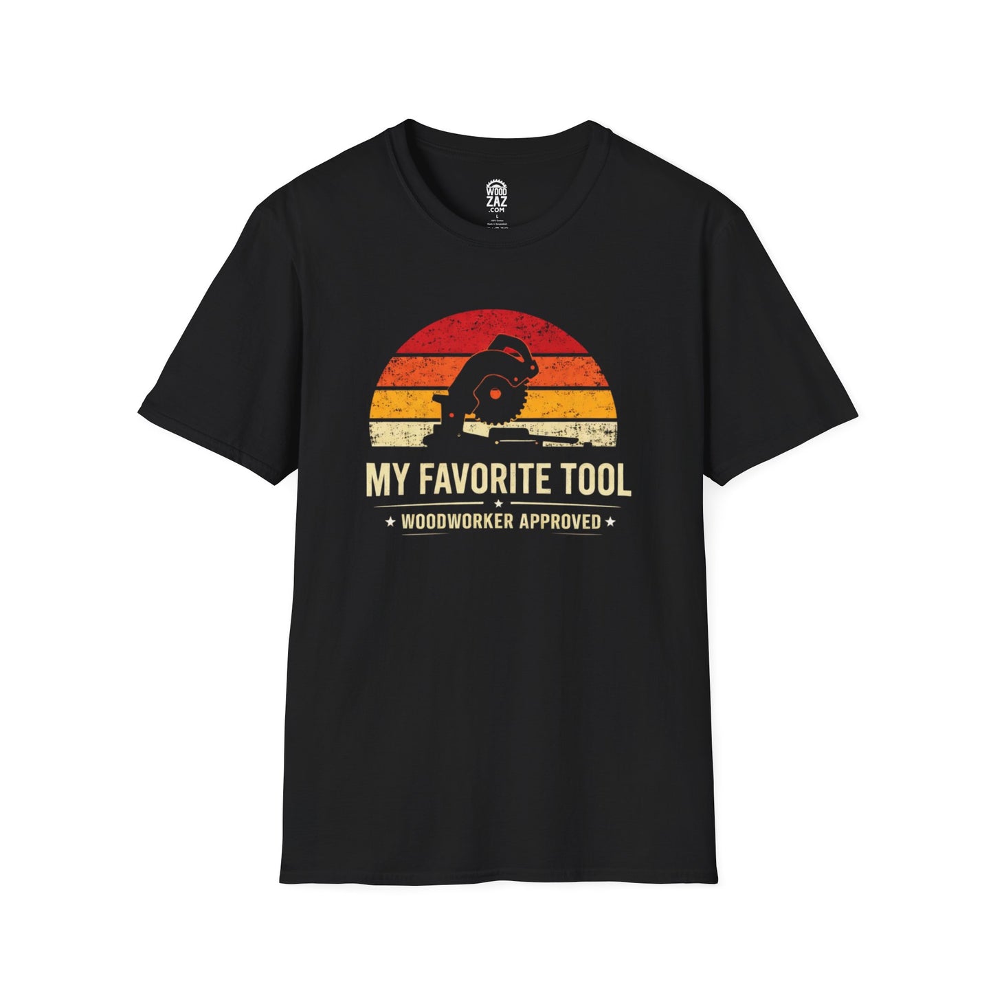 Chop Saw Woodworker T-Shirt — "My Favorite Tool" Woodworking Tee