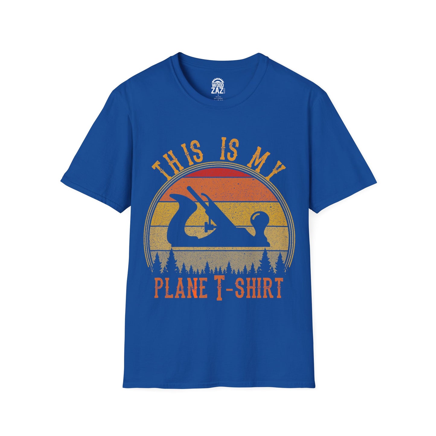 This Is My Plane T-Shirt featuring a graphic image of a wood planer
