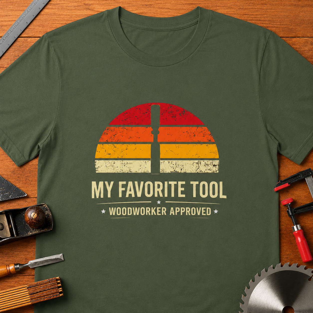 Woodworker 'My Favorite Tool: Chisel' T-Shirt — Prideful Carpentry Tee