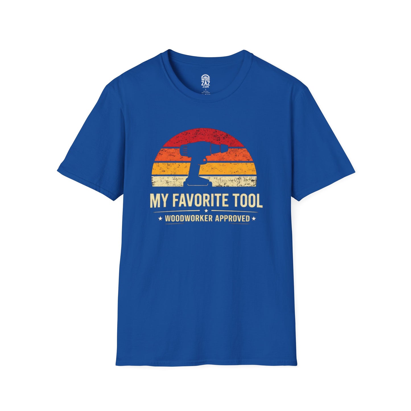 Hand Drill Woodworker T-Shirt — "My Favorite Tool" Woodworking Tee