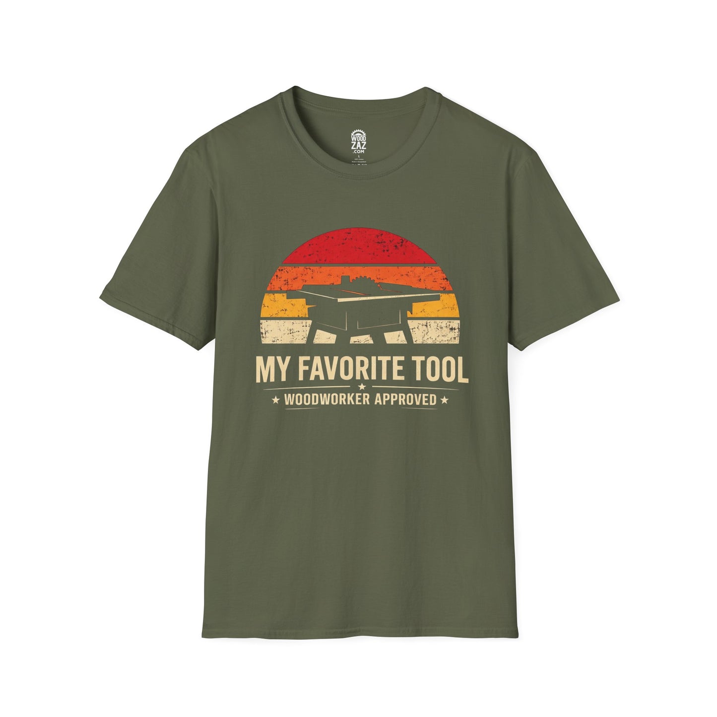 Table Saw Woodworker T-Shirt — "My Favorite Tool"