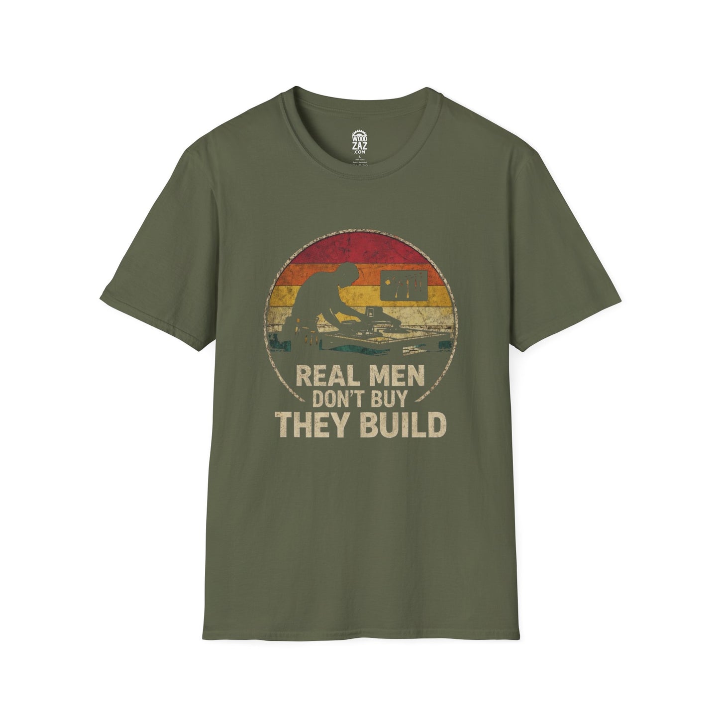 Real Men Don’t Buy They Build — Woodworking Pride Tee