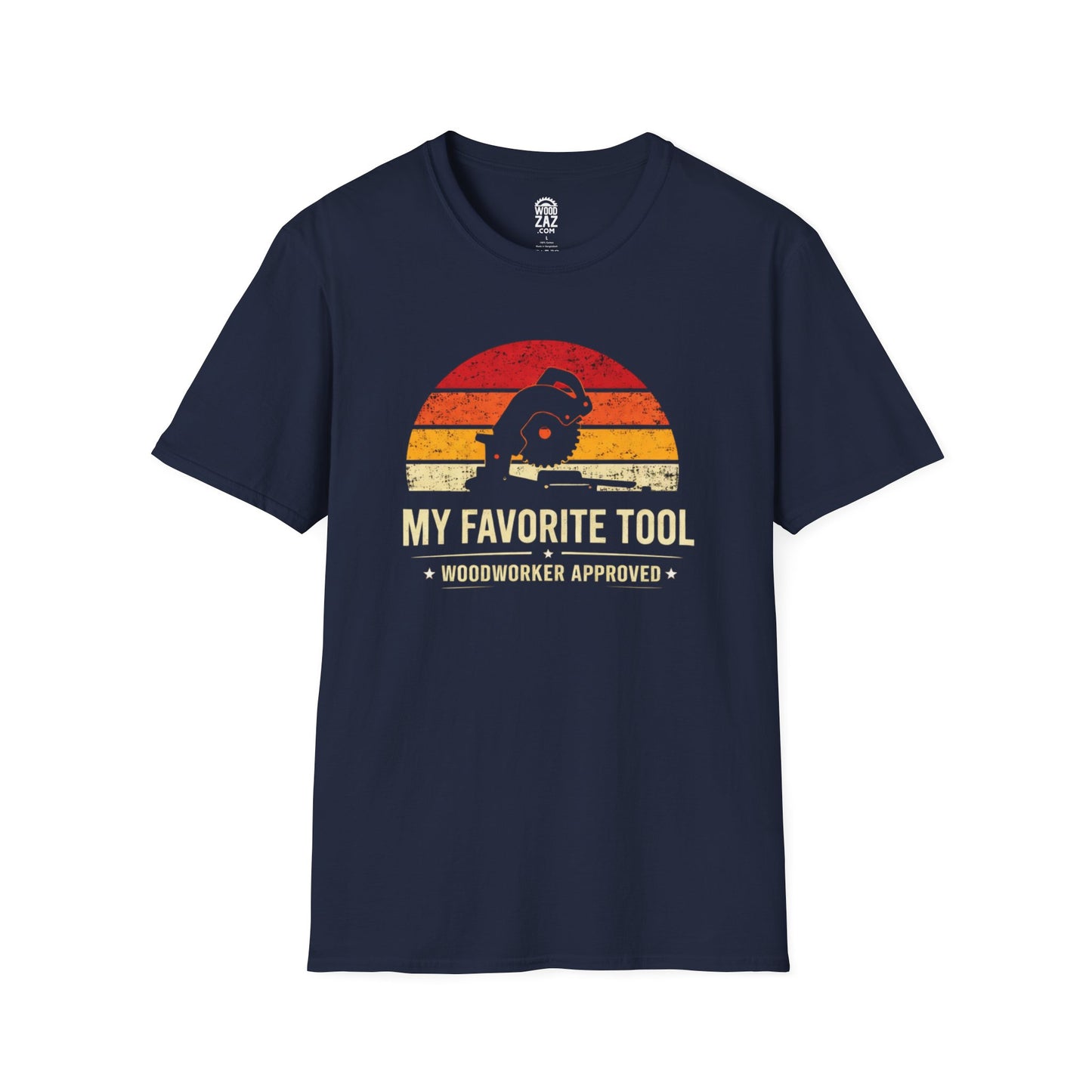 Chop Saw Woodworker T-Shirt — "My Favorite Tool" Woodworking Tee