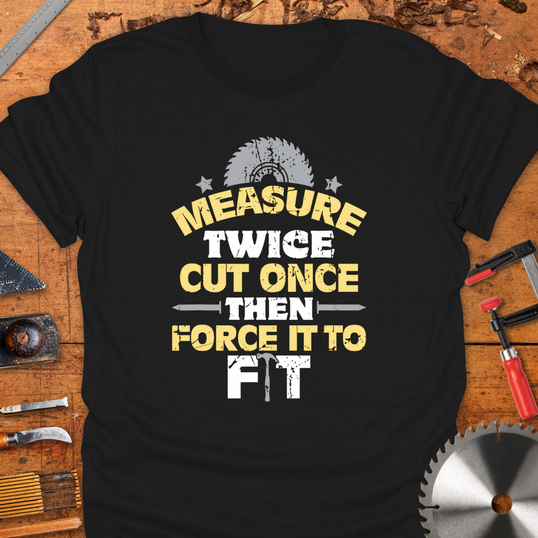 Measure Twice Cut Once Then Force It To Fit
