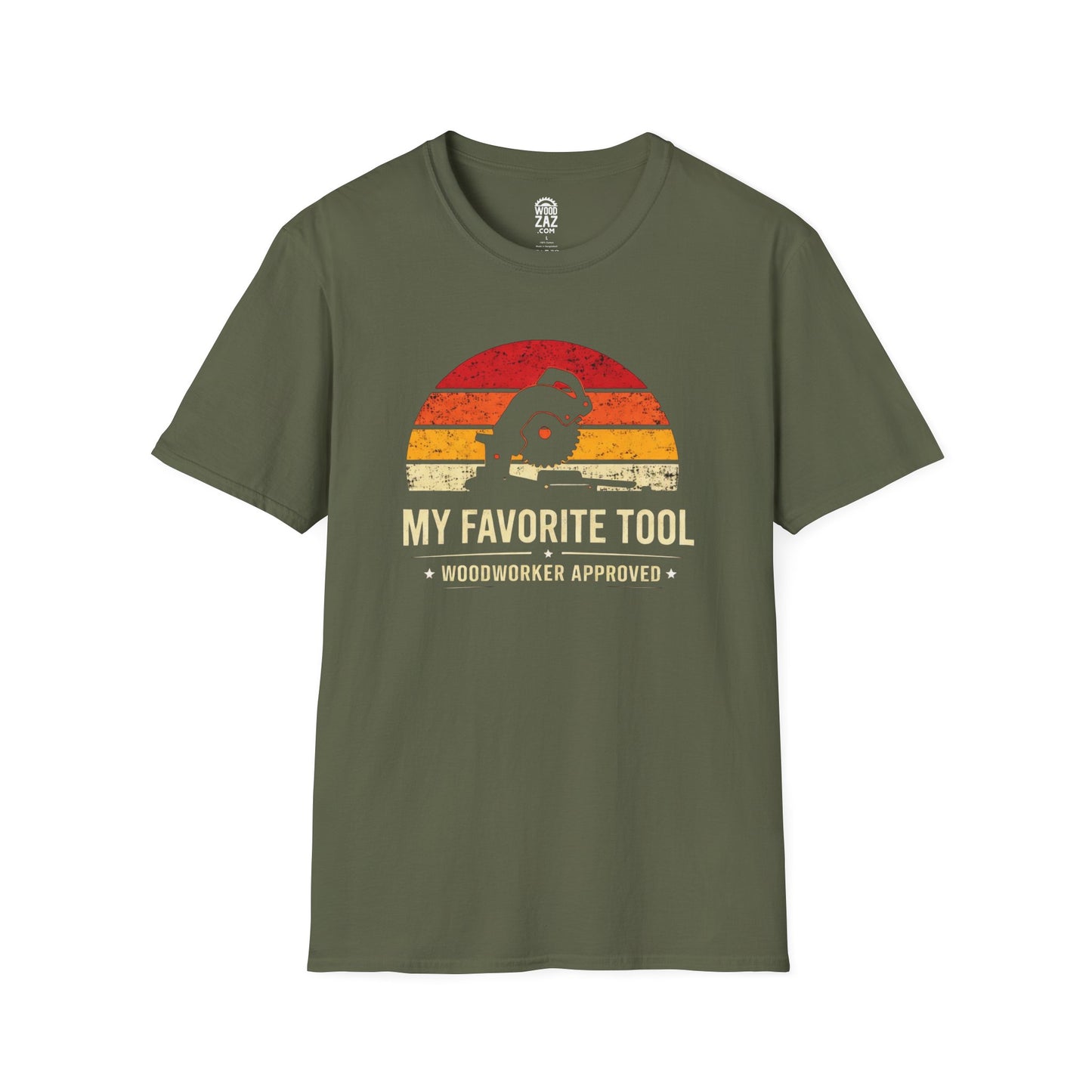 Chop Saw Woodworker T-Shirt — "My Favorite Tool" Woodworking Tee