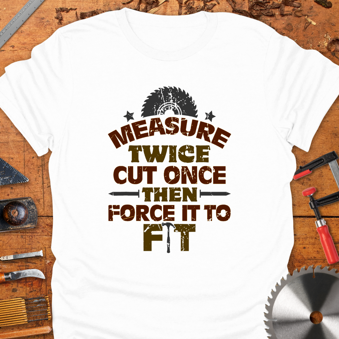 Measure Twice Cut Once Then Force It To Fit