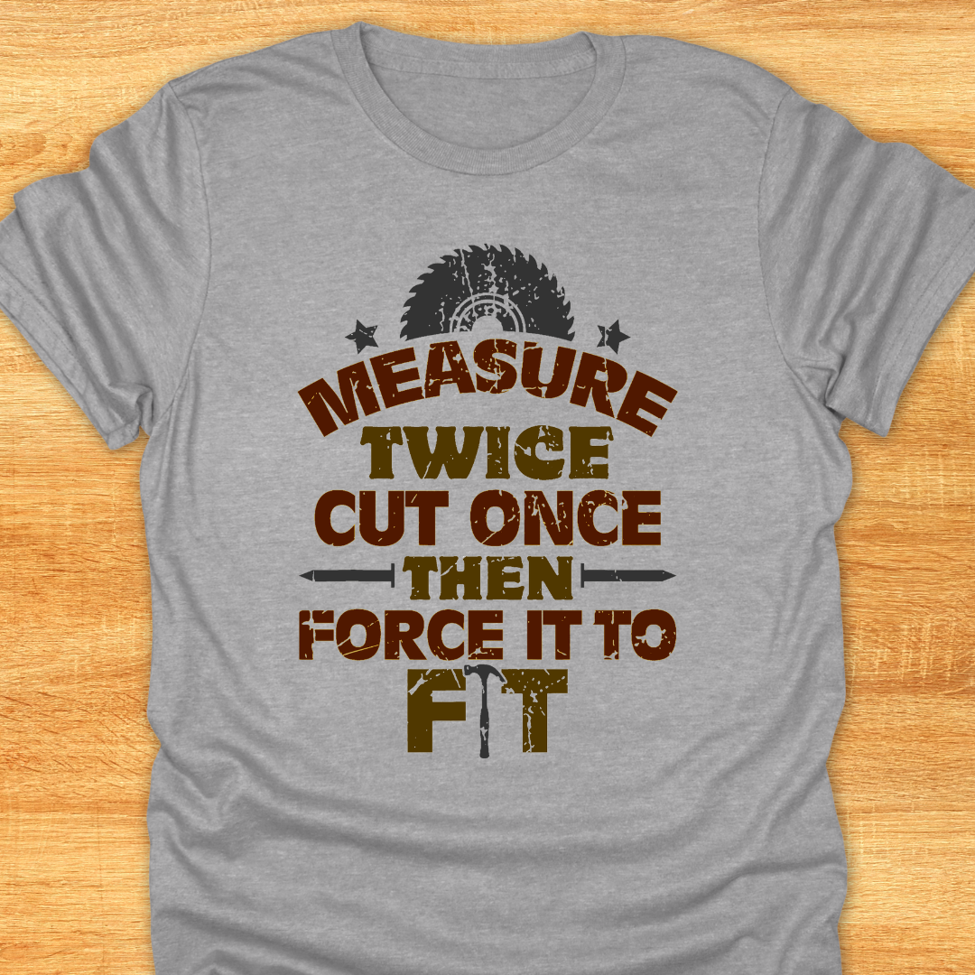 Measure Twice Cut Once Then Force It To Fit