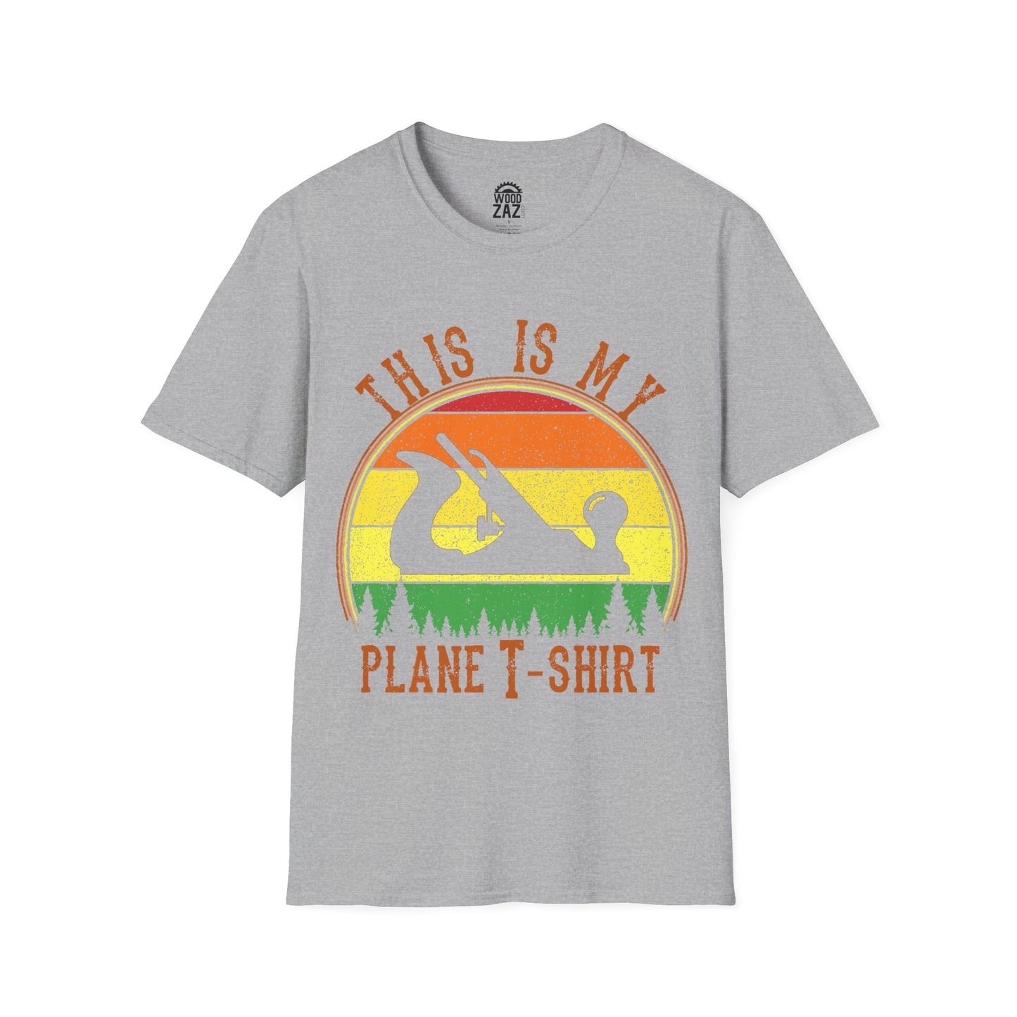 This Is My Plane T-Shirt featuring a graphic image of a wood planer