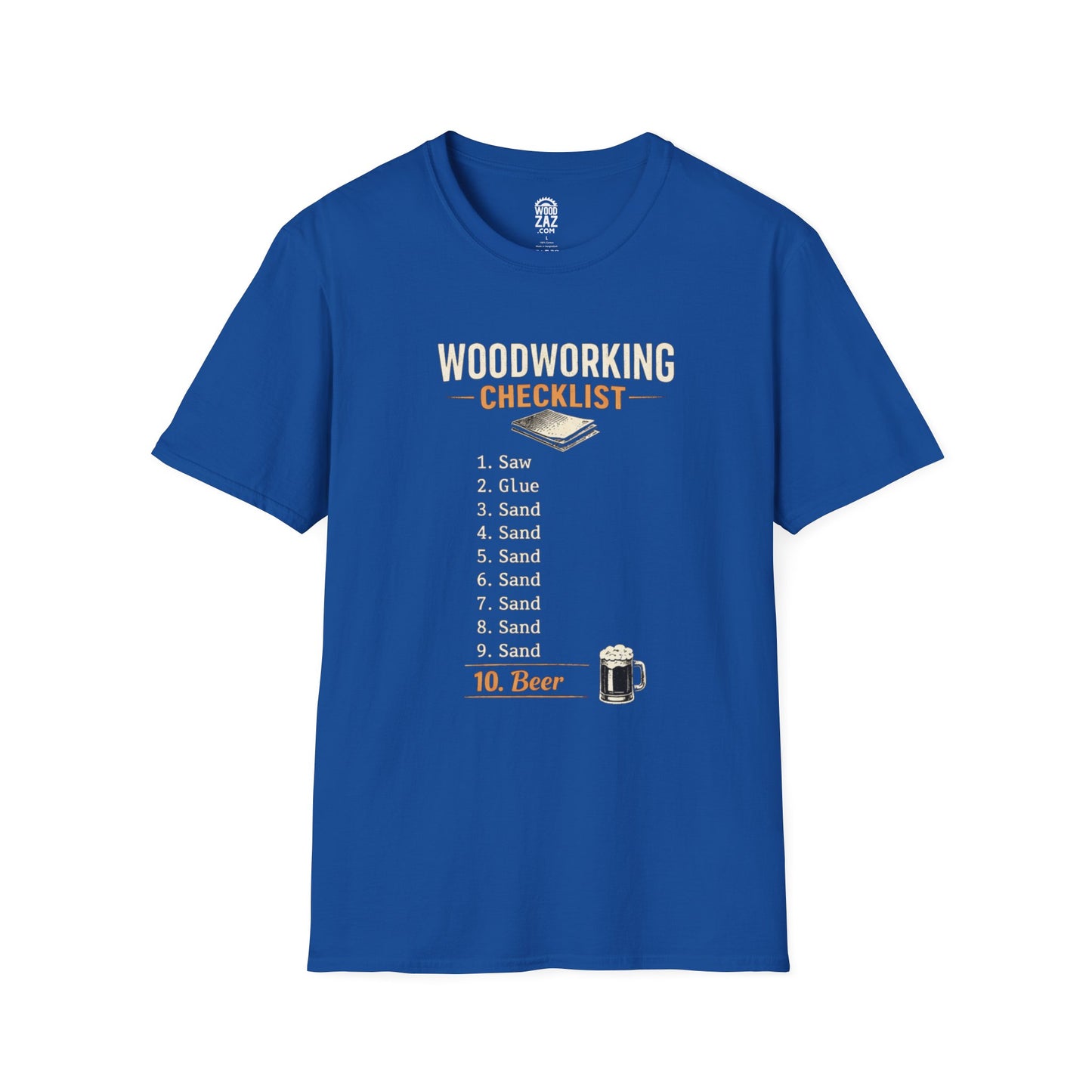Woodworking Checklist T-Shirt — Funny Woodworker Tee