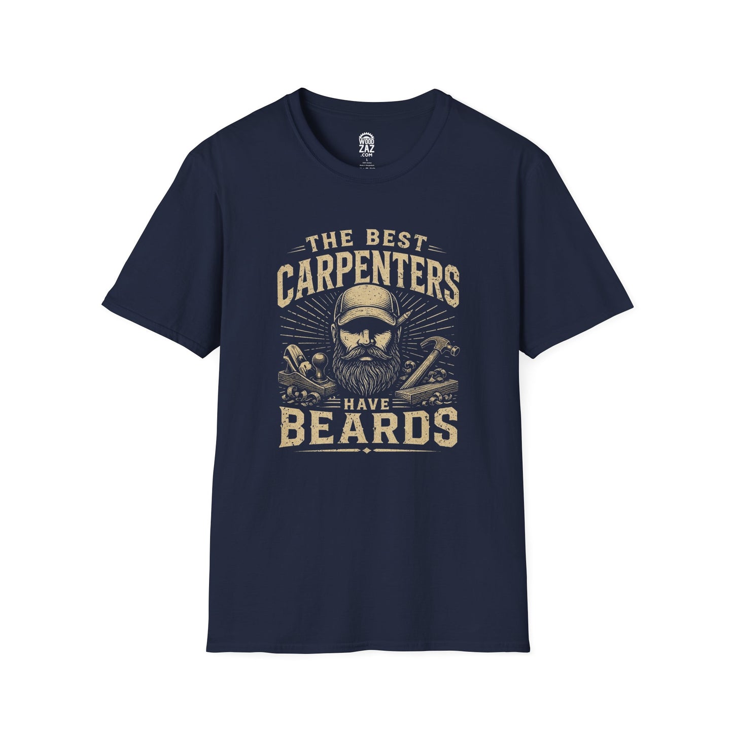 The Best Woodworkers Have Beards T-Shirt — Funny Beard Woodworking Tee