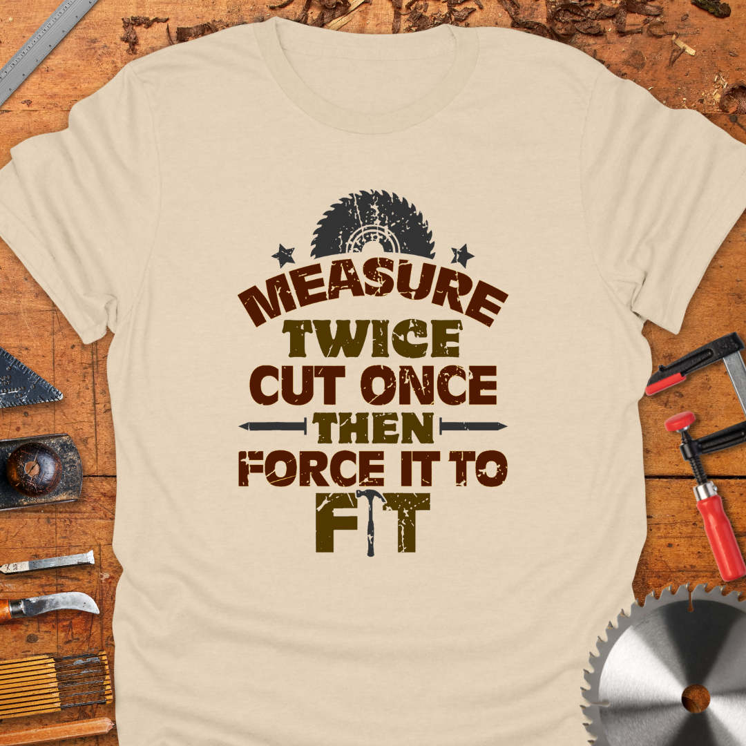 Measure Twice Cut Once Then Force It To Fit