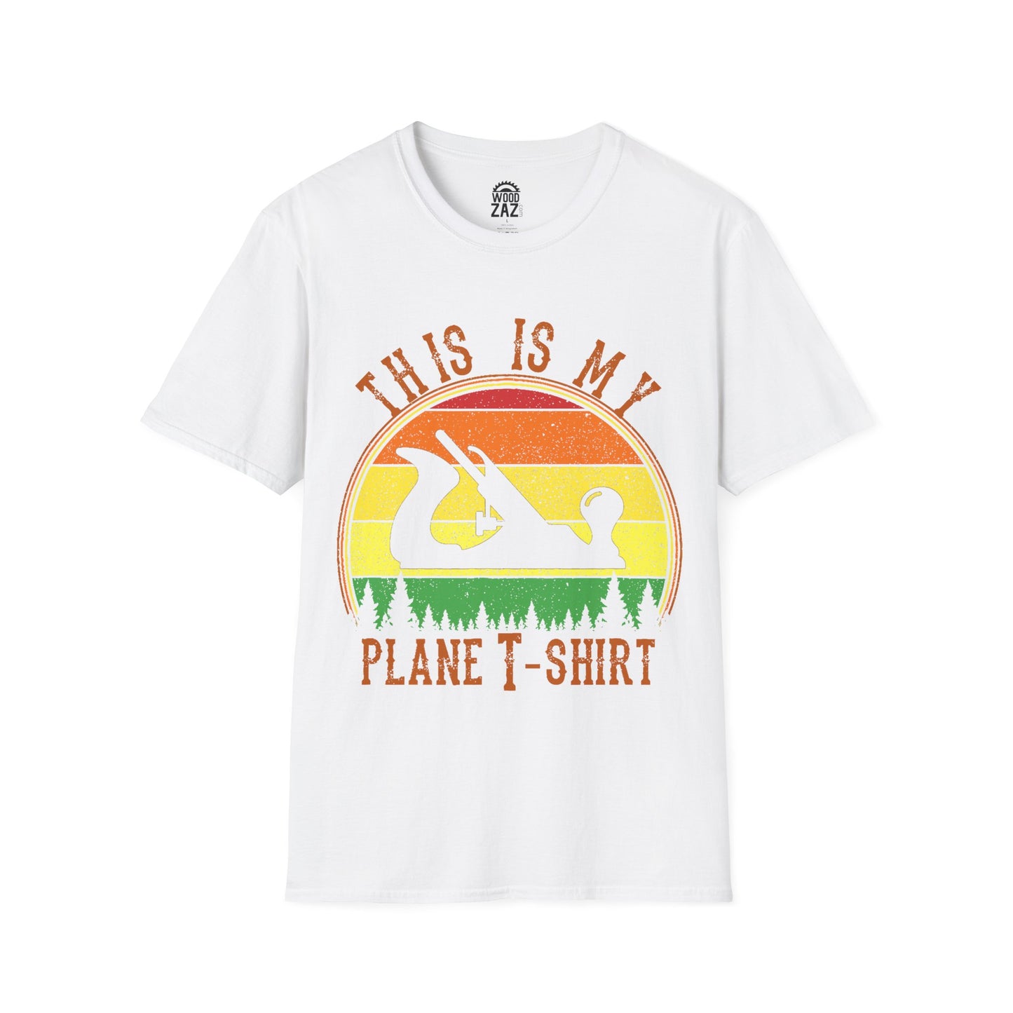 This Is My Plane T-Shirt featuring a graphic image of a wood planer