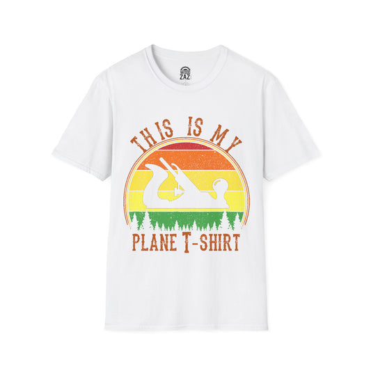 This Is My Plane T-Shirt featuring a graphic image of a wood planer