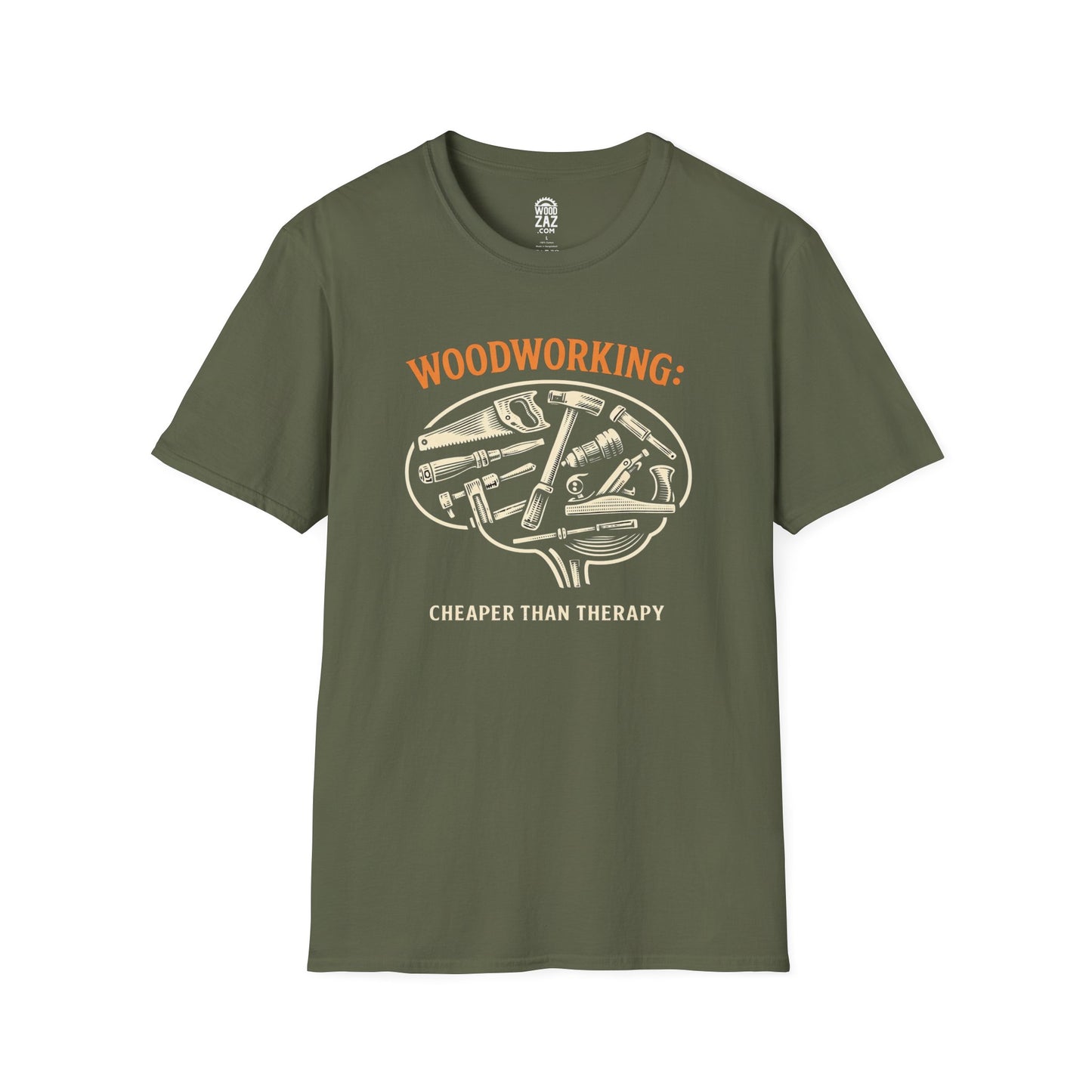 Woodworking T-Shirt: Cheaper Than Therapy