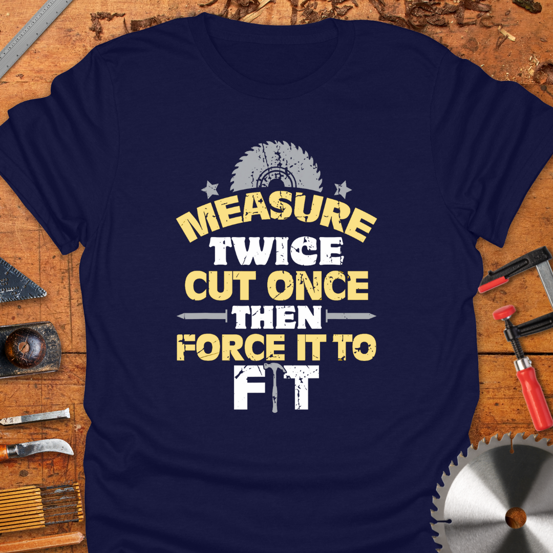 Measure Twice Cut Once Then Force It To Fit