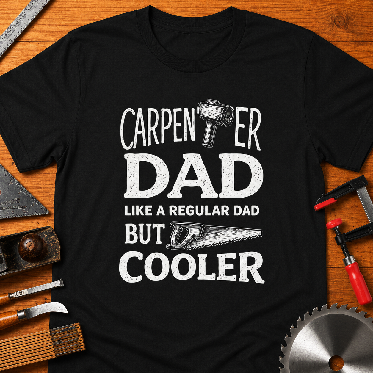 Carpenter DAD…. But Cooler, Woodworking Tee