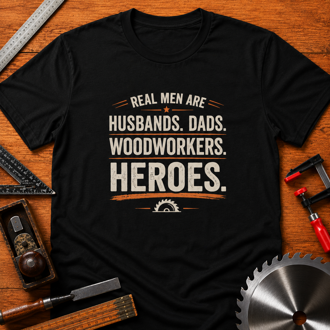 Real Men Are Woodworkers Dads & Husbands