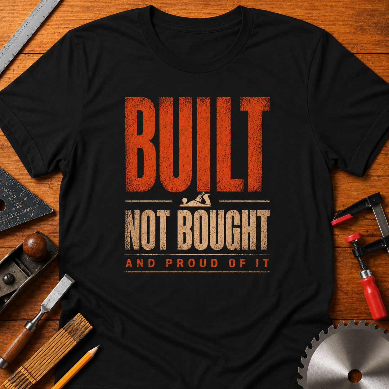 Built Not Bought and Proud of it  — Proud Woodworker Tee