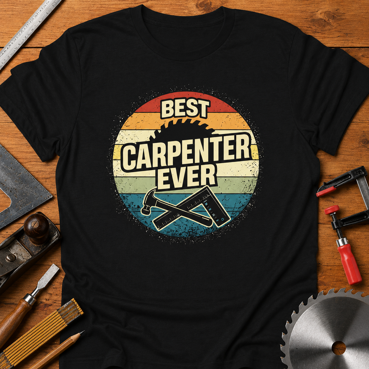 Best Carpenter Ever T-Shirt — Woodworking Tee