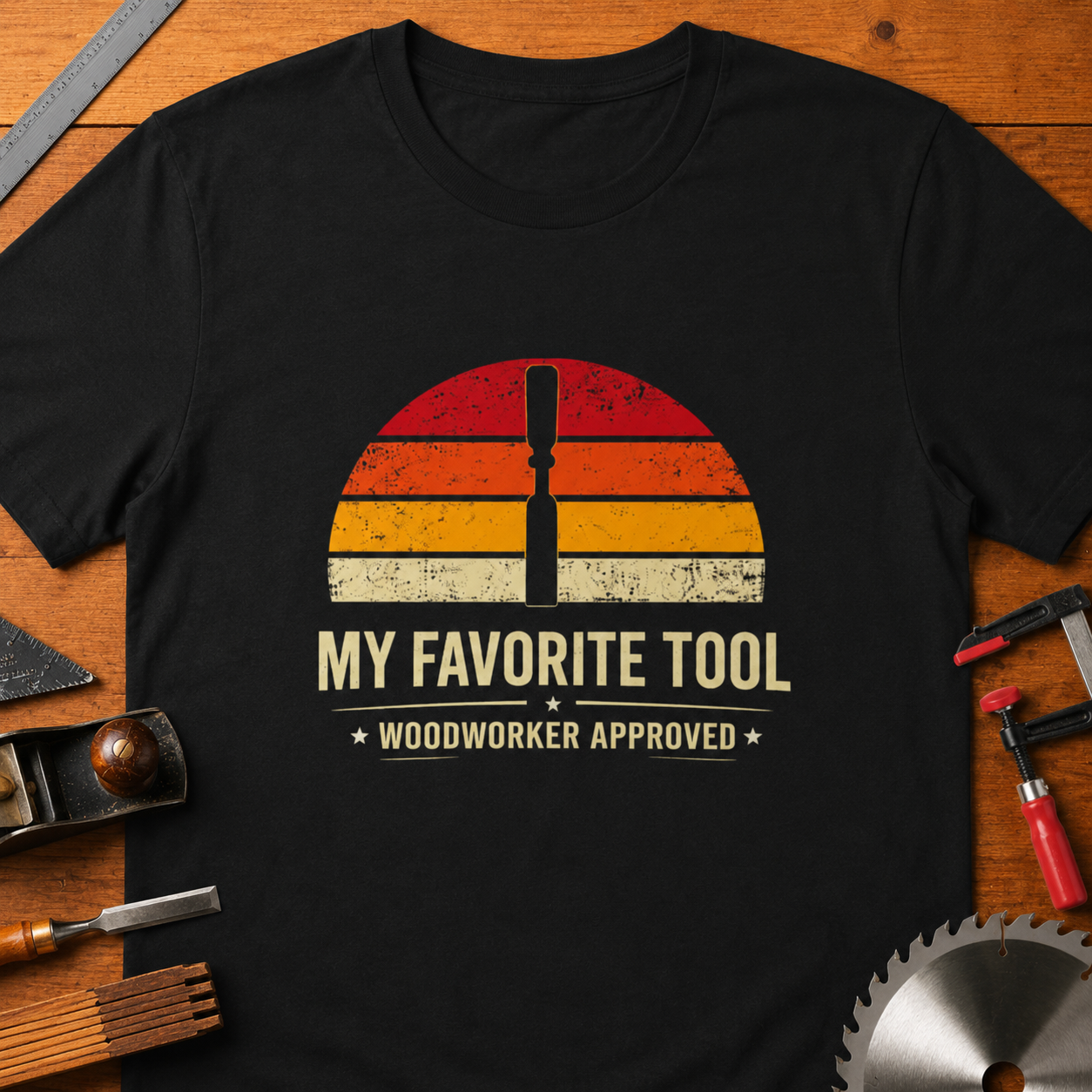 Woodworker 'My Favorite Tool: Chisel' T-Shirt — Prideful Carpentry Tee