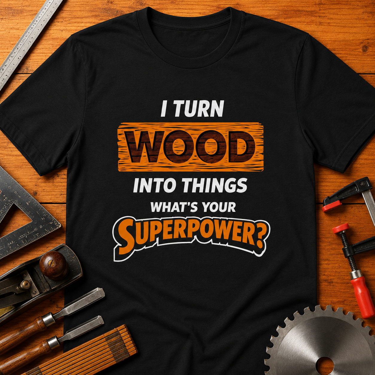 I Turn Wood into Things. What’s Your Superpower?