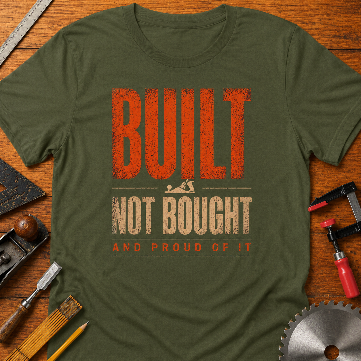 Built Not Bought and Proud of it  — Proud Woodworker Tee