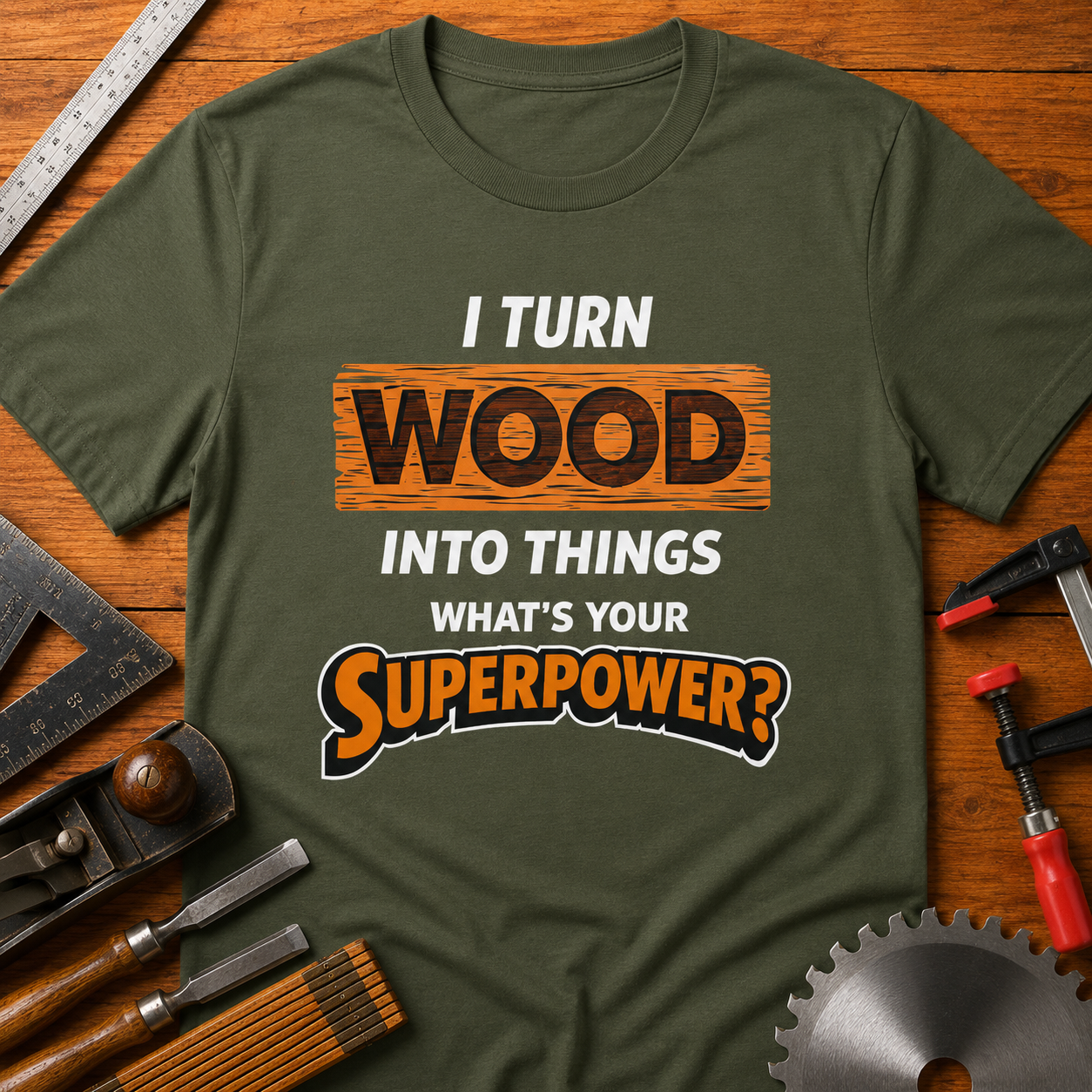I Turn Wood into Things. What’s Your Superpower?