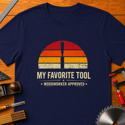 Woodworker 'My Favorite Tool: Chisel' T-Shirt — Prideful Carpentry Tee