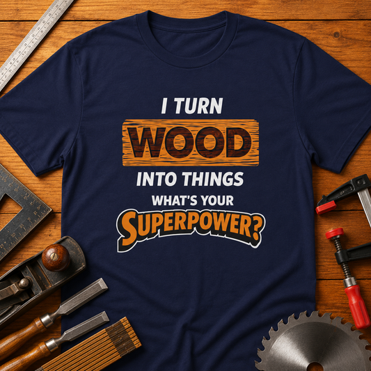 I Turn Wood into Things. What’s Your Superpower?
