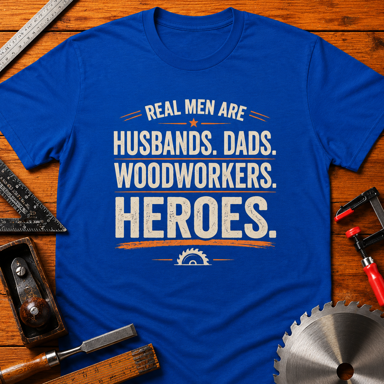 Real Men Are Woodworkers Dads & Husbands