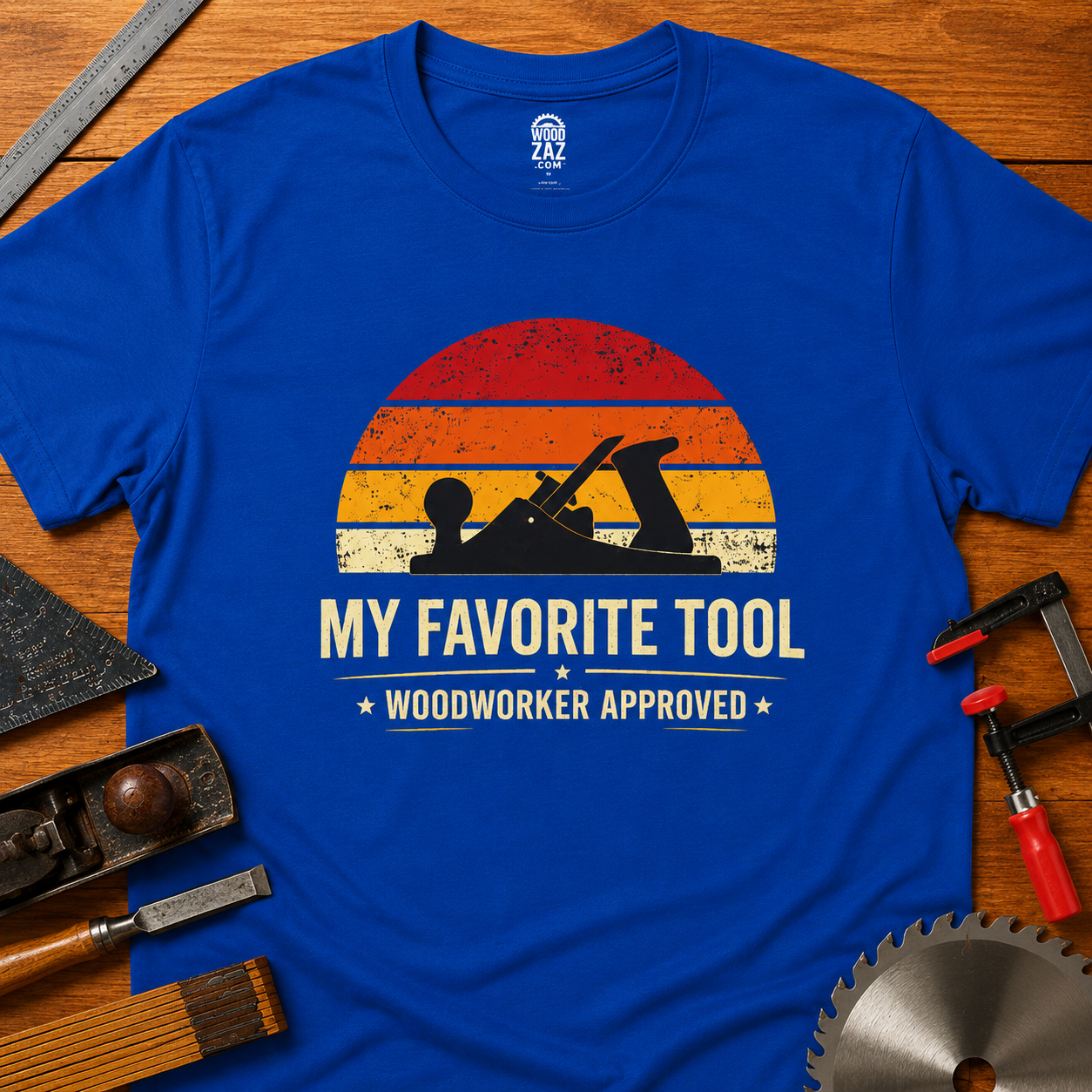 Woodworker Approved T-Shirt — "My Favorite Tool" Hand Plain Woodworking Tee