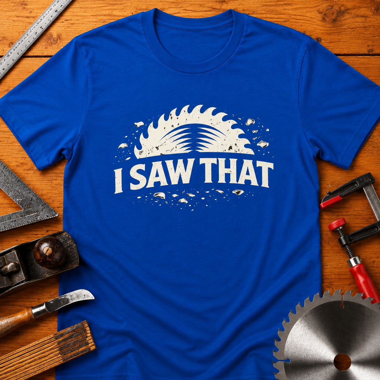 I SAW THAT Woodworking T-Shirt — Funny woodworker Tee
