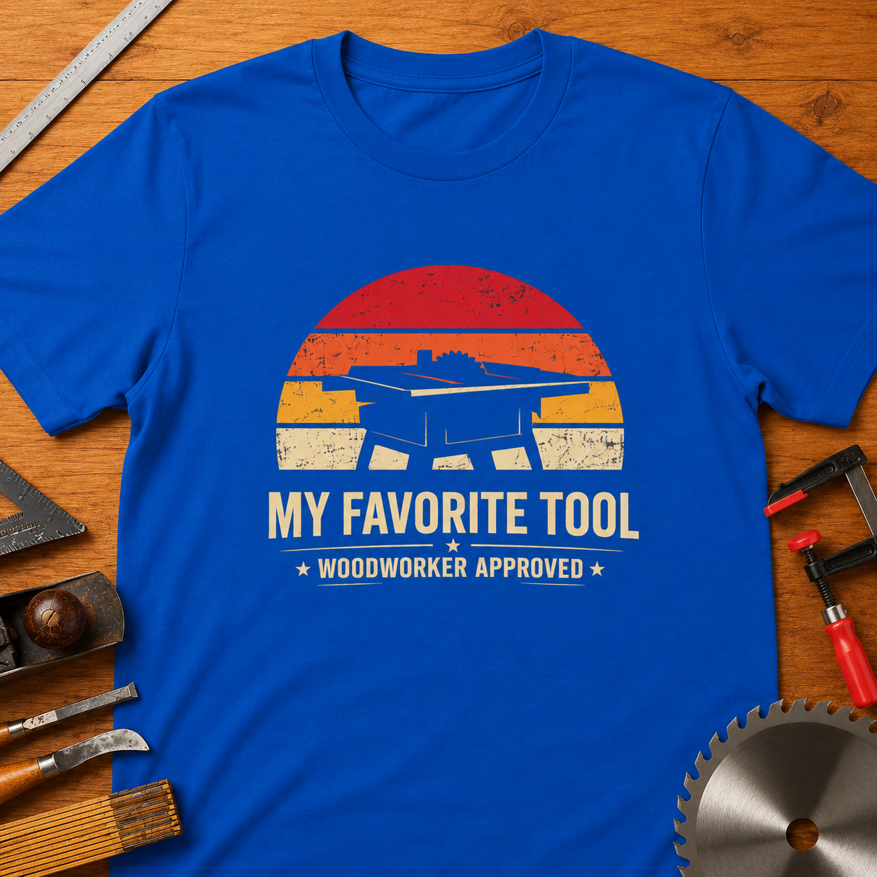 Table Saw Woodworker T-Shirt — "My Favorite Tool"